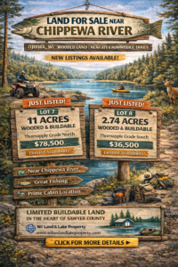 Northwest Wisconsin Land for Sale Near Fishtrap Lake