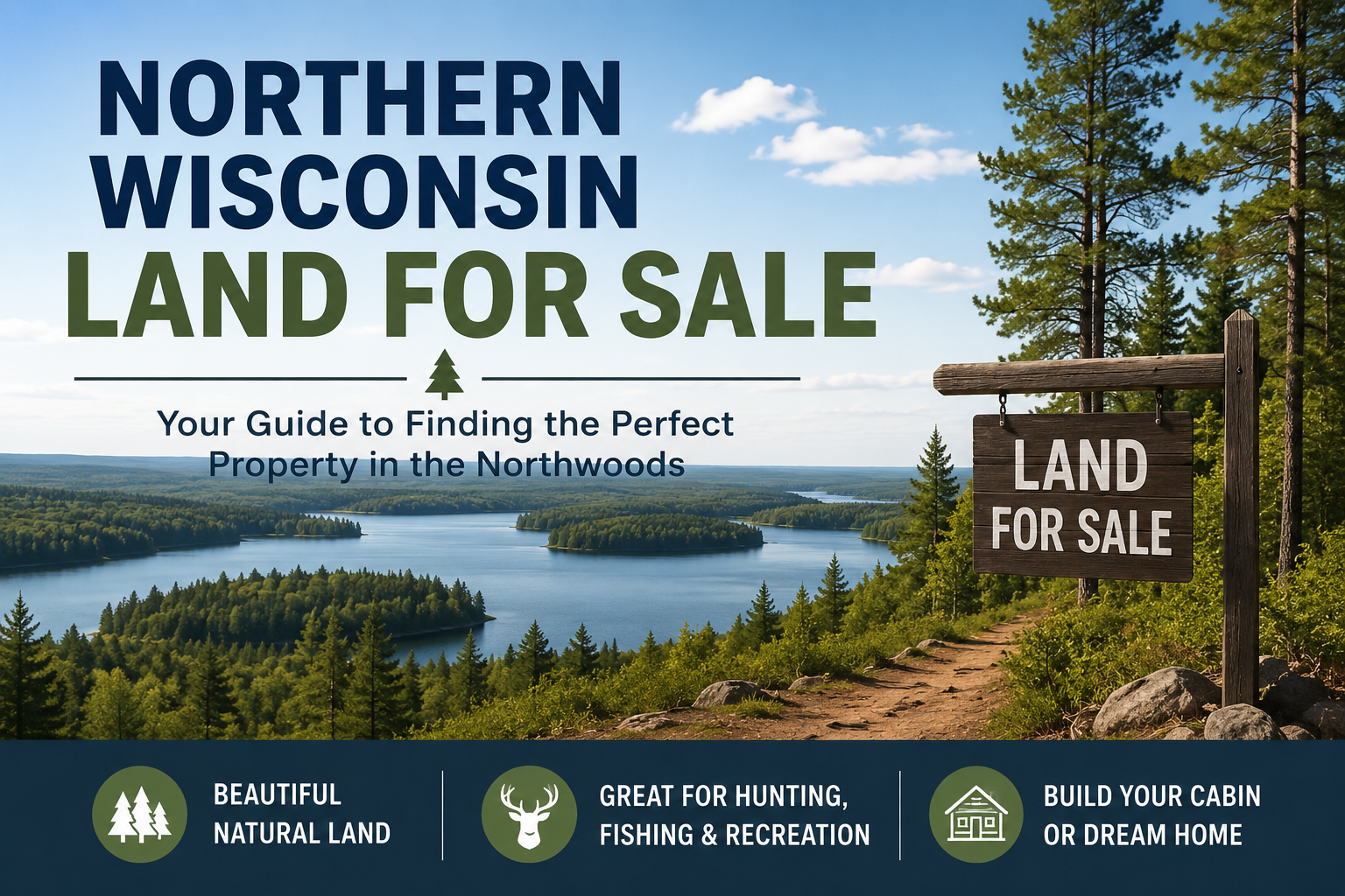 Northern Wisconsin Recreational Land for Sale