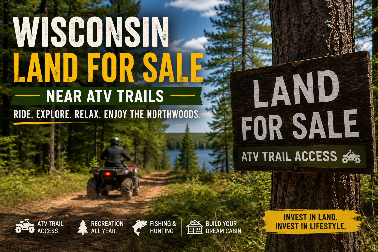 Wisconsin Land for Sale Near ATV Trails | Northwoods Recreational Property
