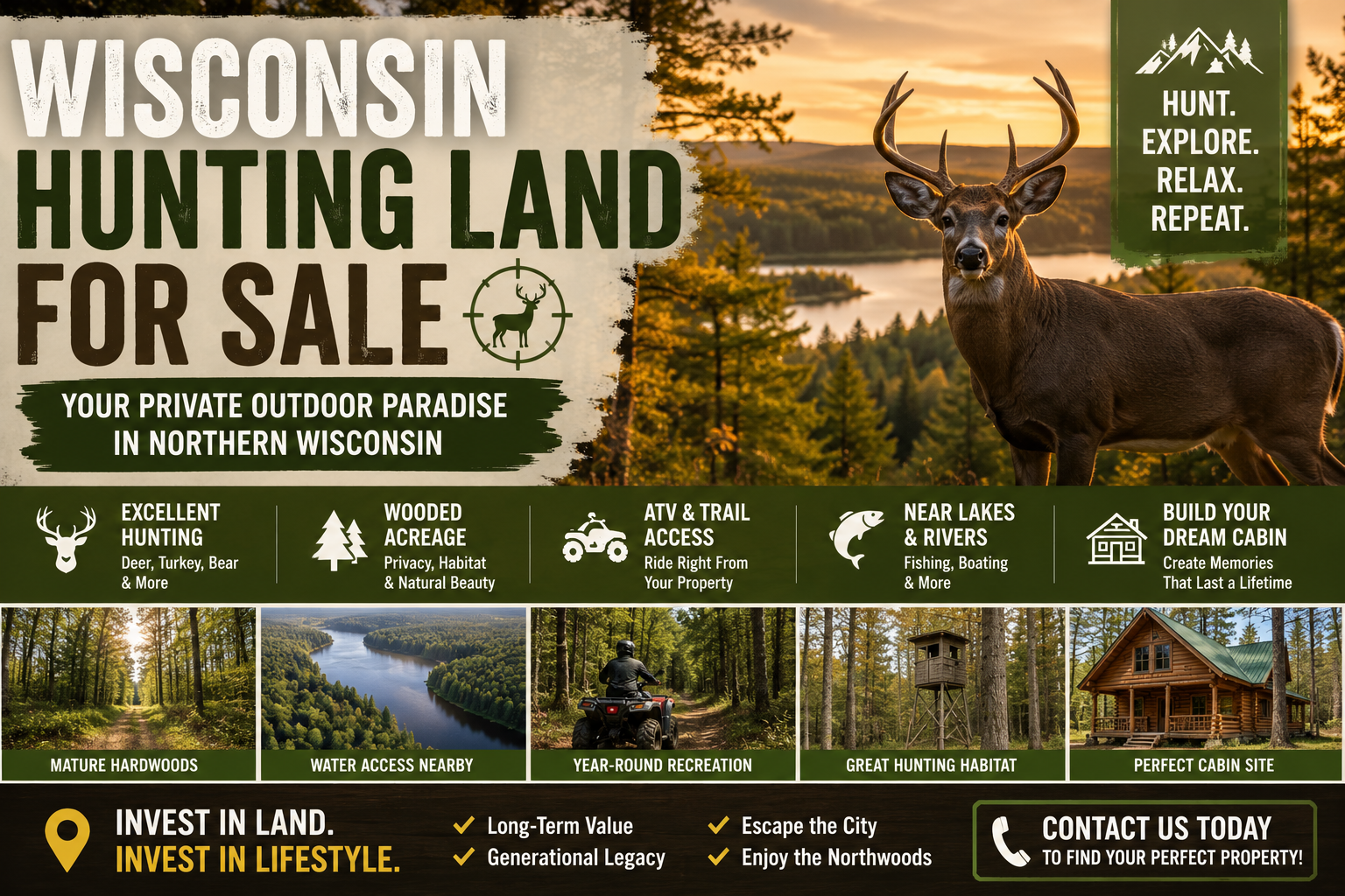 Northern Wisconsin land for sale