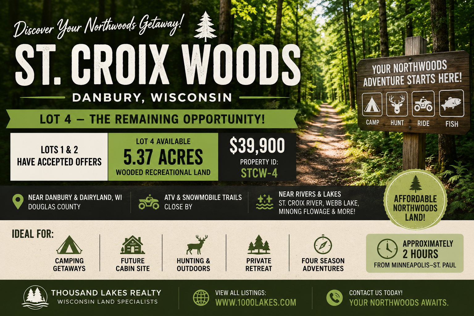 St. Croix Woods and Northwest Wisconsin Land