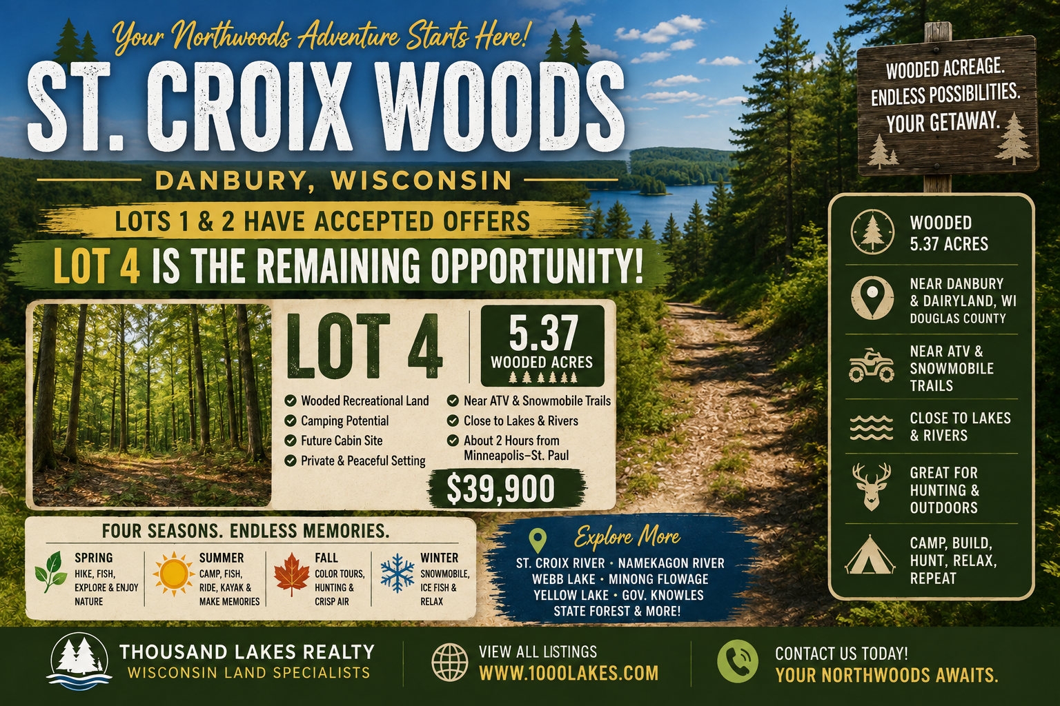 St. Croix Woods and Northwest Wisconsin Land
