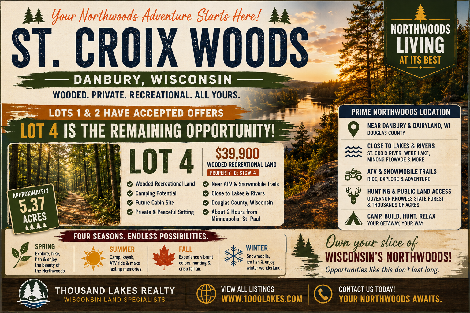 St. Croix Woods and Northwest Wisconsin Land