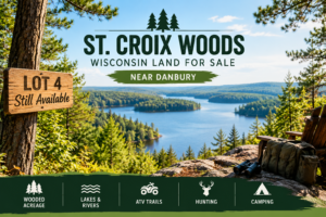 St. Croix Woods Wisconsin Land for Sale: Discover Wooded Acreage Near Danbury WI