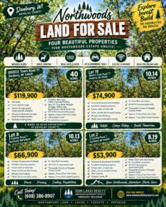 Northwoods Land for Sale in Danbury, WI: 4 Beautiful Properties in Douglas County