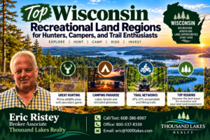 Top Wisconsin Recreational Land Regions for Hunters, Campers, and Trail Enthusiasts